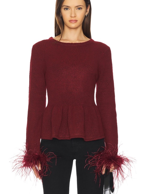 SAYLOR Sweaters - SAYLOR Jovi Sweater in Wine
